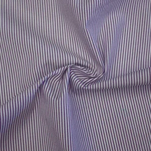 Tierst Purple Striped Cotton Poplin