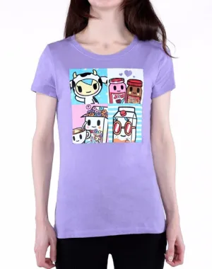 Tokidoki Breakfast Buds Woadult Lavender Shirt