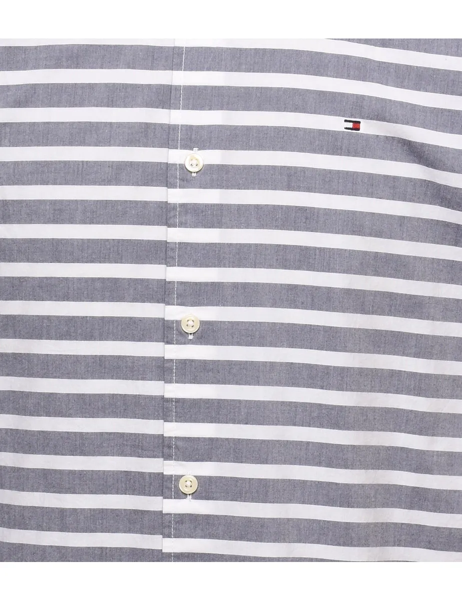 Tommy Hilfiger Grey Striped Shirt - XL