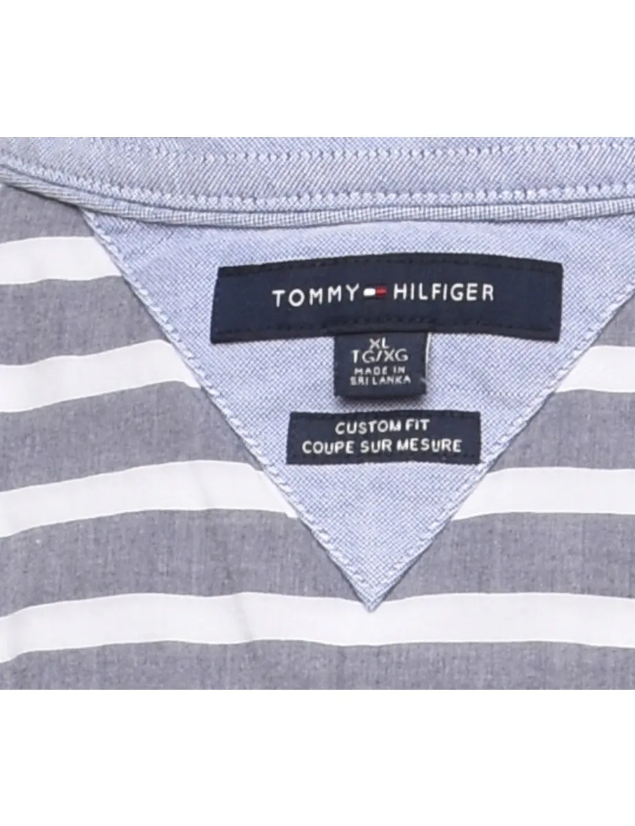 Tommy Hilfiger Grey Striped Shirt - XL
