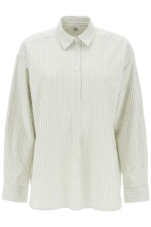 Toteme striped oxford shirt 241 WRT992 FB0072 OLIVE ECRU