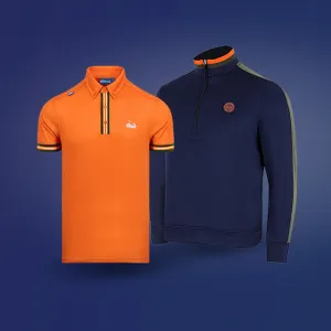 Tri Colour King Navy/Orange Bundle