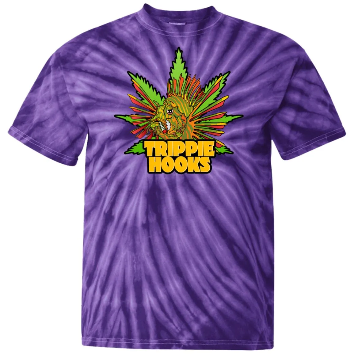 Trippie Hooks Logo 100% Cotton Tie Dye T-Shirt