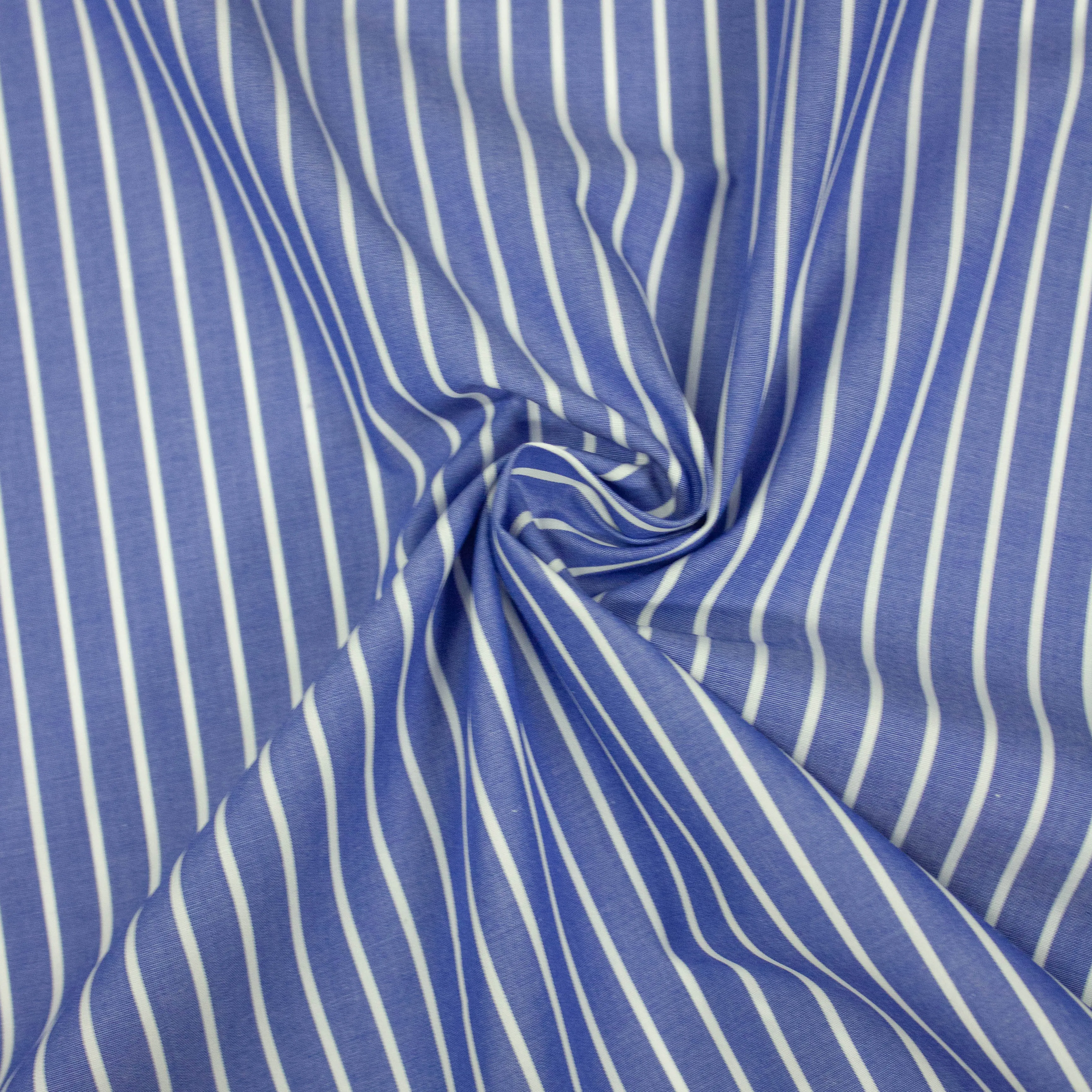 Wadu Blue Striped Cotton- COUPON 60CM