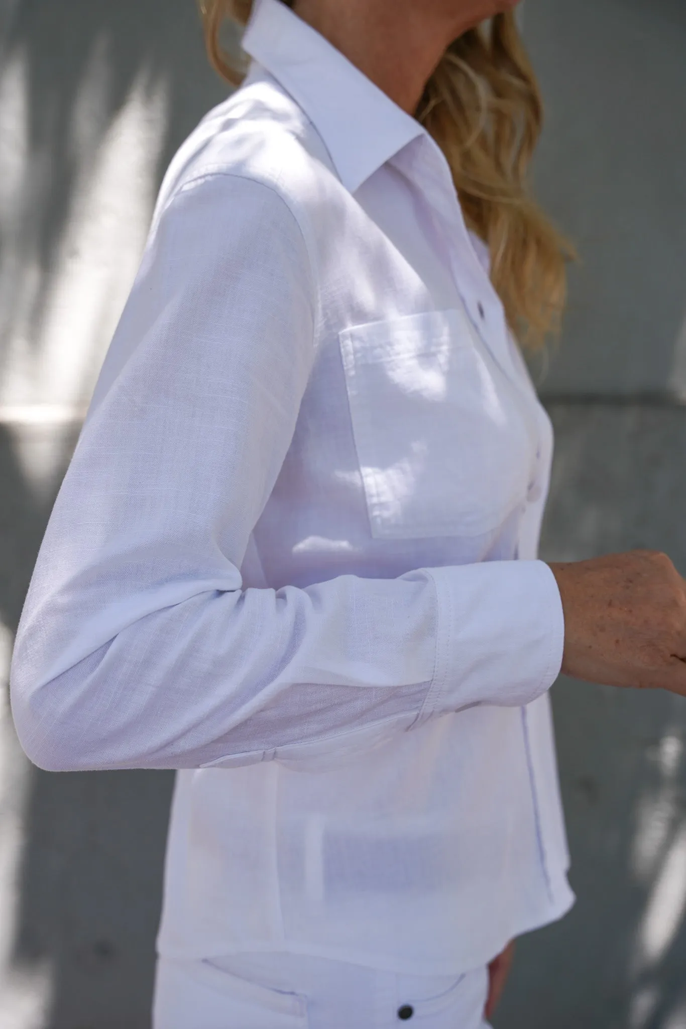 White Fitted Classic Shirt