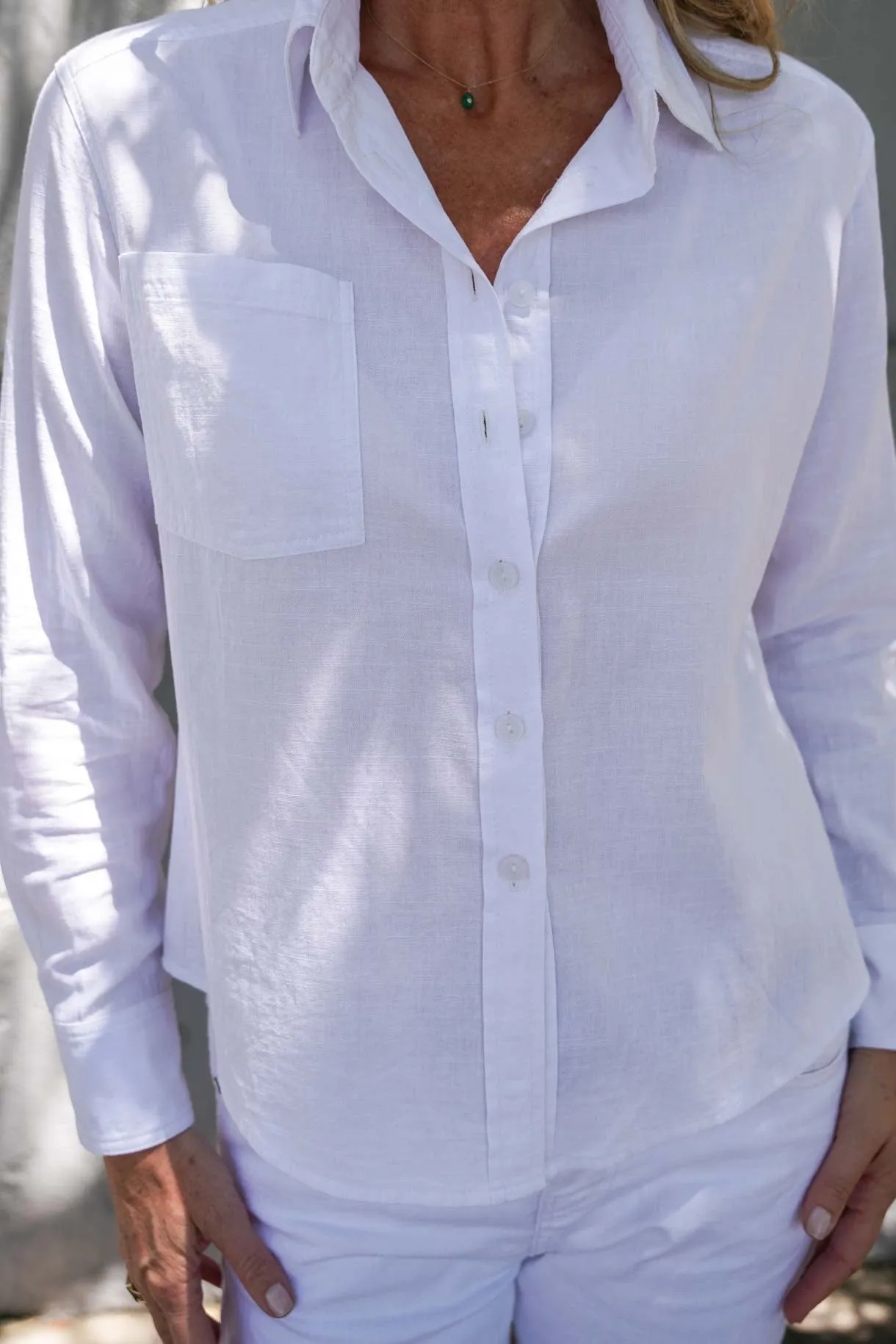 White Fitted Classic Shirt