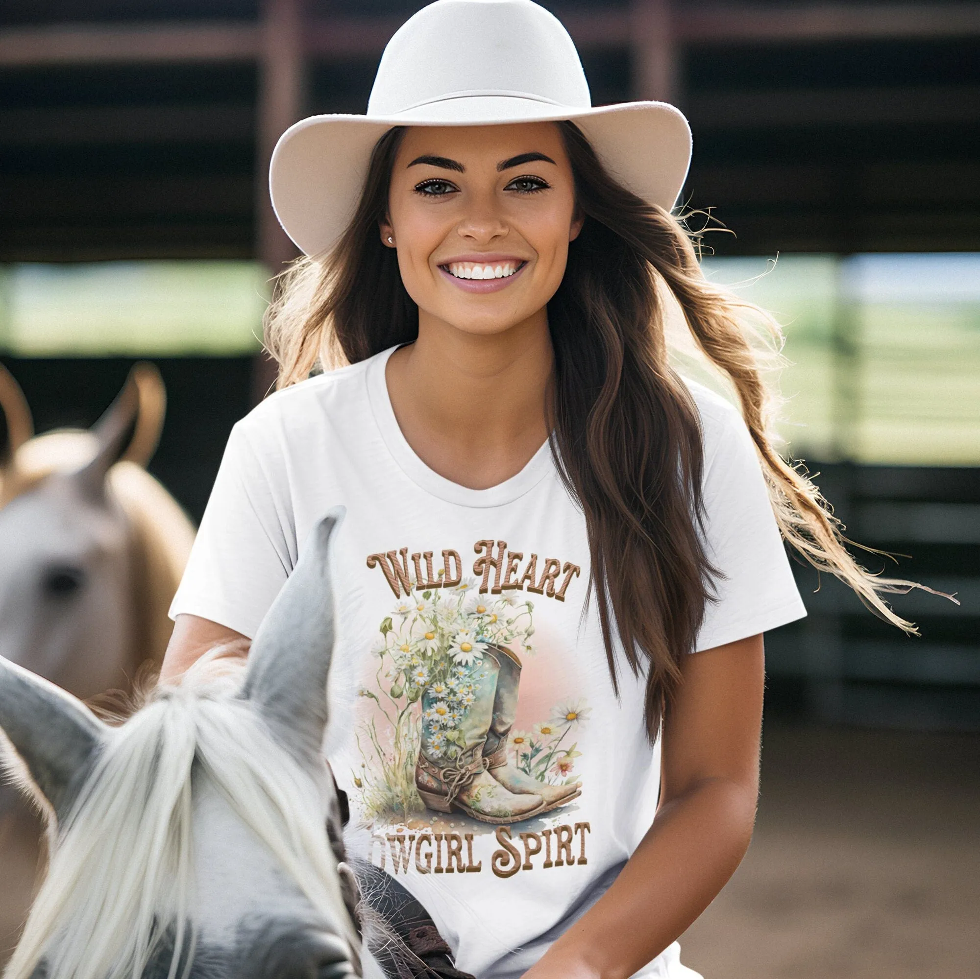Wild Heart Cowgirl Spirt, Country, Rodeo Shirt, Vintage Inspired Tee Shirt, Western Graphic Tee, Retro T-Shirt, Vintage Western Shirt