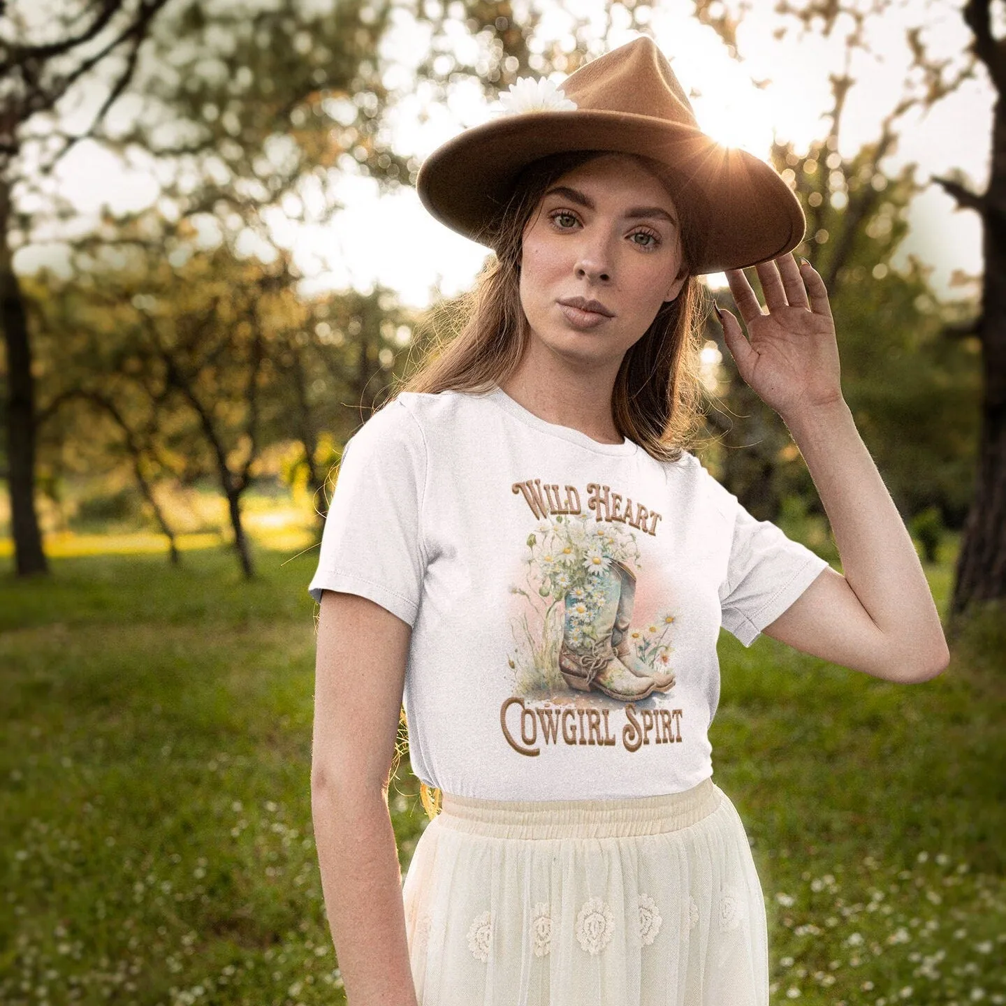 Wild Heart Cowgirl Spirt, Country, Rodeo Shirt, Vintage Inspired Tee Shirt, Western Graphic Tee, Retro T-Shirt, Vintage Western Shirt