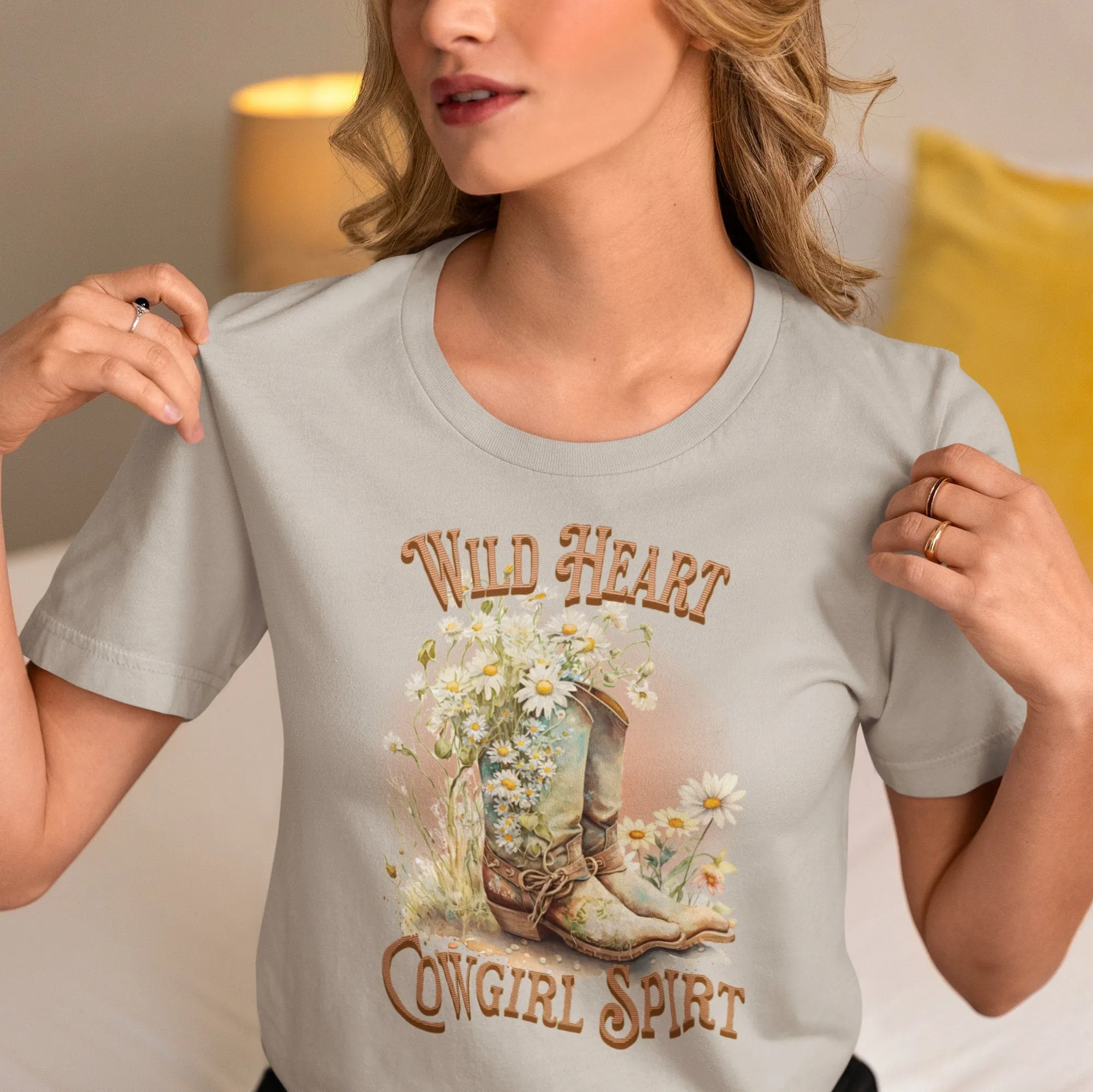 Wild Heart Cowgirl Spirt, Country, Rodeo Shirt, Vintage Inspired Tee Shirt, Western Graphic Tee, Retro T-Shirt, Vintage Western Shirt