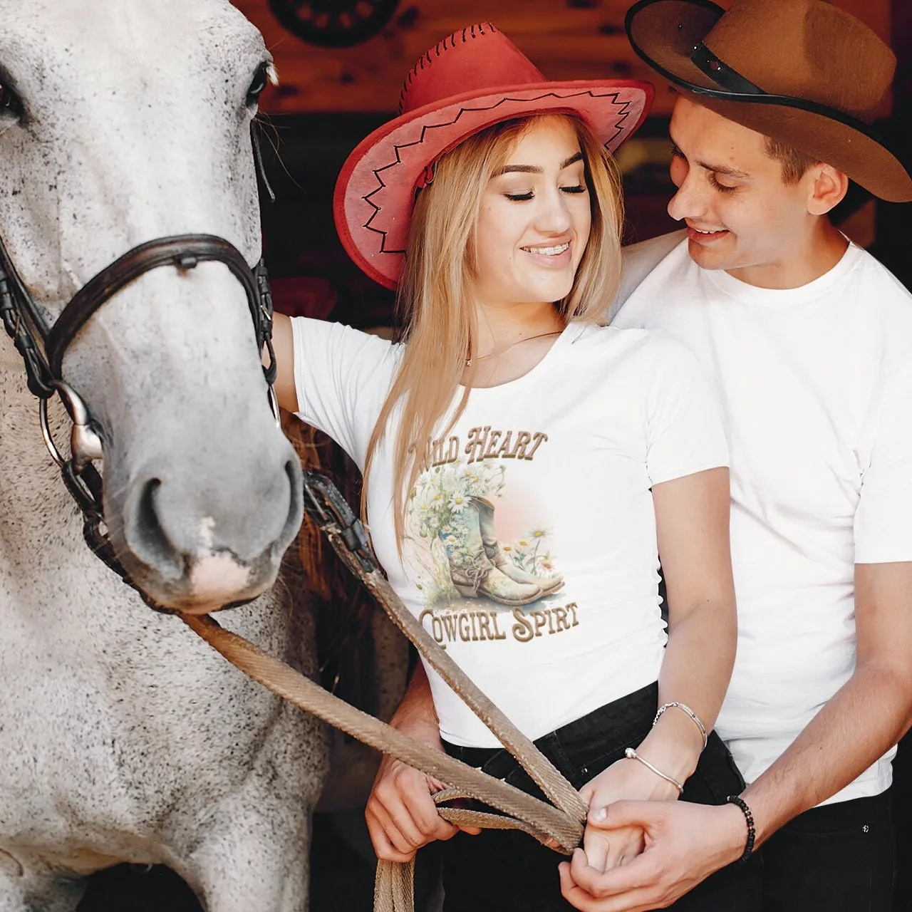 Wild Heart Cowgirl Spirt, Country, Rodeo Shirt, Vintage Inspired Tee Shirt, Western Graphic Tee, Retro T-Shirt, Vintage Western Shirt