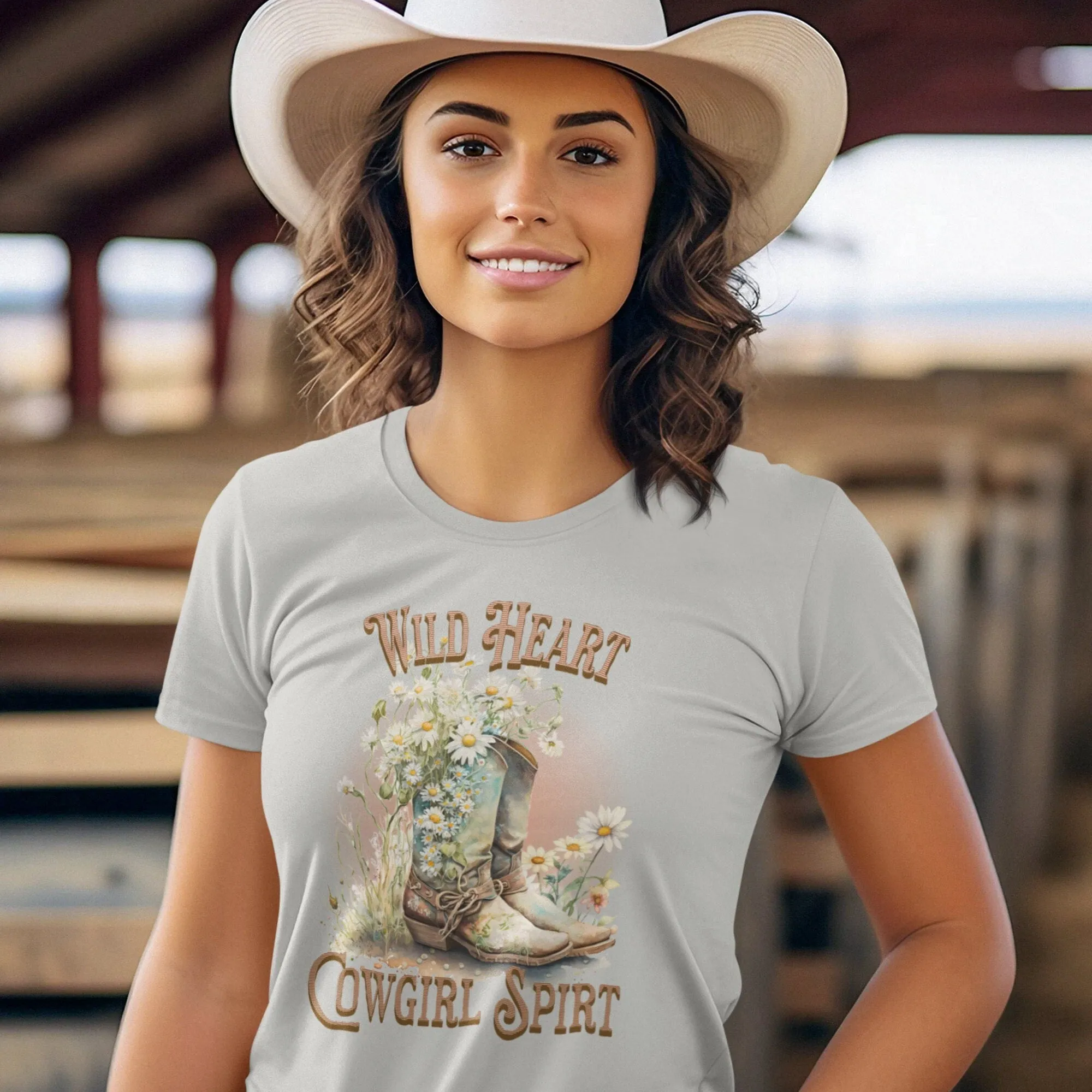 Wild Heart Cowgirl Spirt, Country, Rodeo Shirt, Vintage Inspired Tee Shirt, Western Graphic Tee, Retro T-Shirt, Vintage Western Shirt