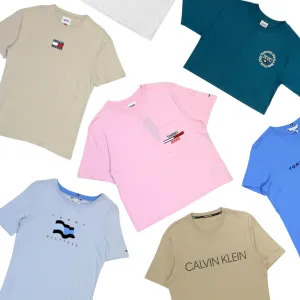 x8 Women's Mixed Tommy Hilfiger & Calvin Klein Colourful T-shirt & Polo Shirt Bundle