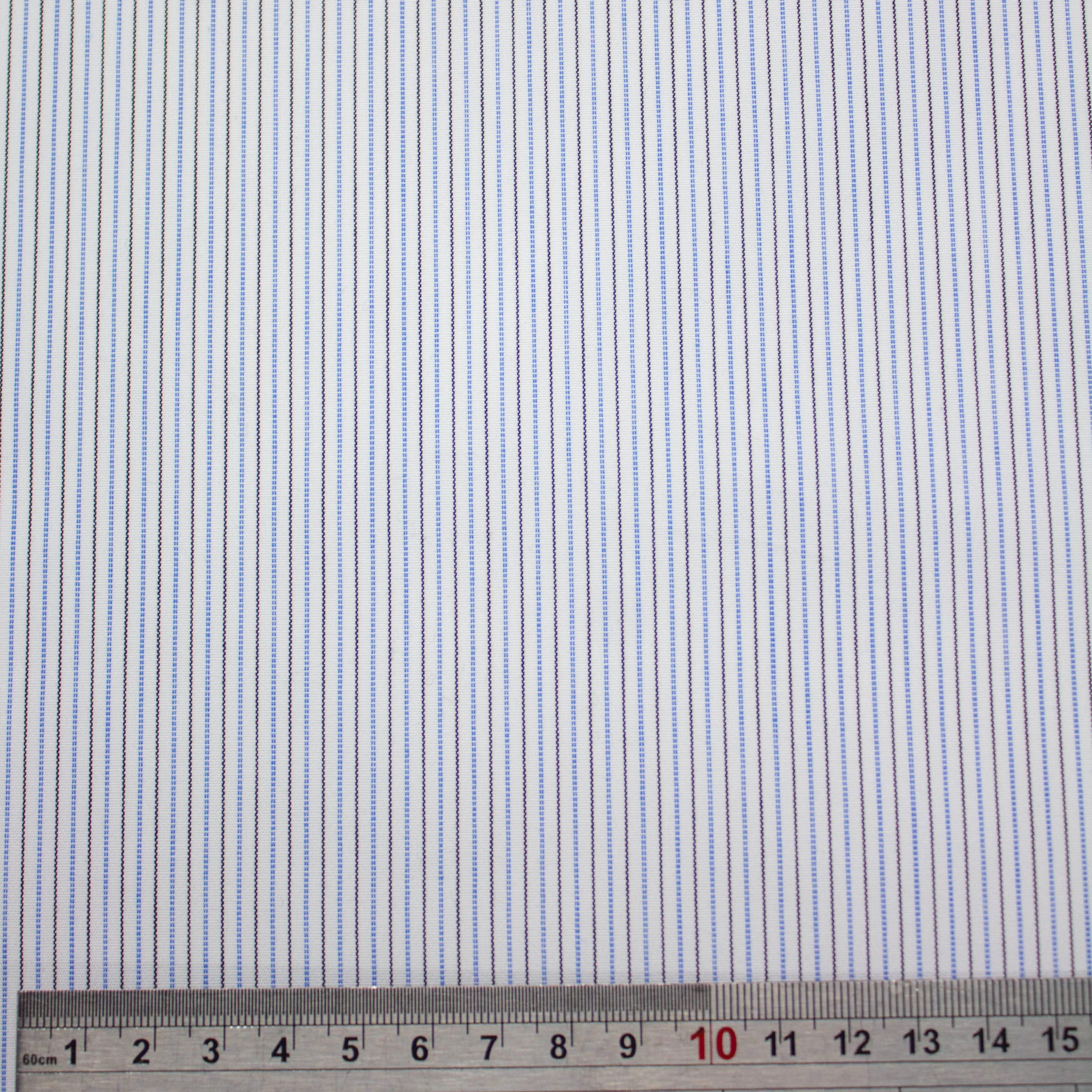 Yanis Blue & Black Striped Cotton SHOWROOM SAMPLE 34CM X 60CM