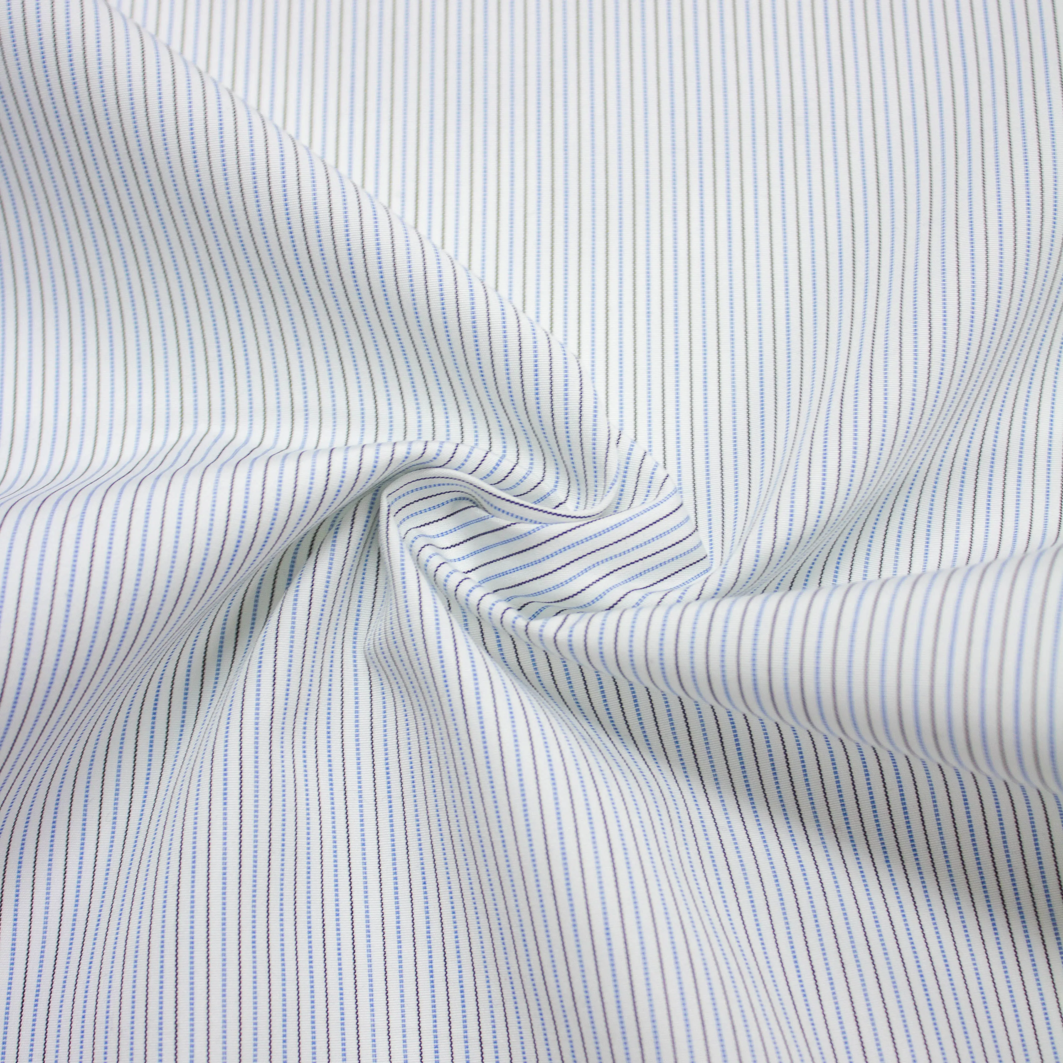 Yanis Blue & Black Striped Cotton SHOWROOM SAMPLE 34CM X 60CM